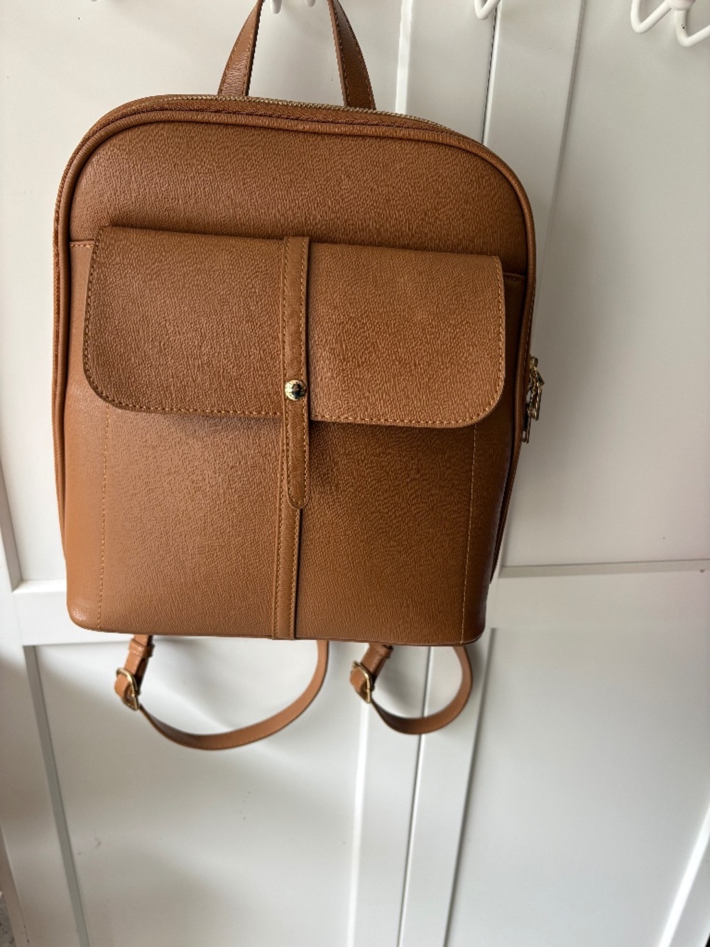 Faux Leather Backpack